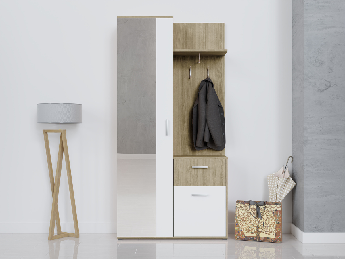 Eteissetti Pavo (Sonoma-tammi + Valkoinen)