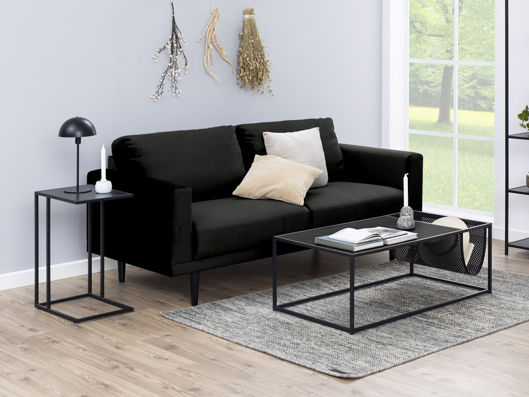 Sohvapöytä Norsica Sevferi 130 (Musta tuhka + Musta)