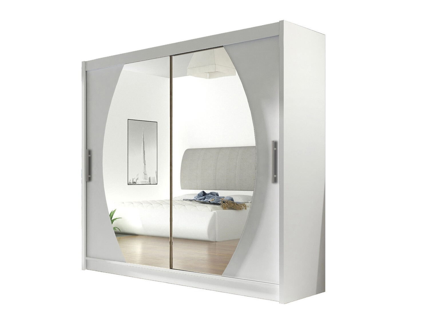 Vaatekaappi Closico Pallor IV (Valkoinen)