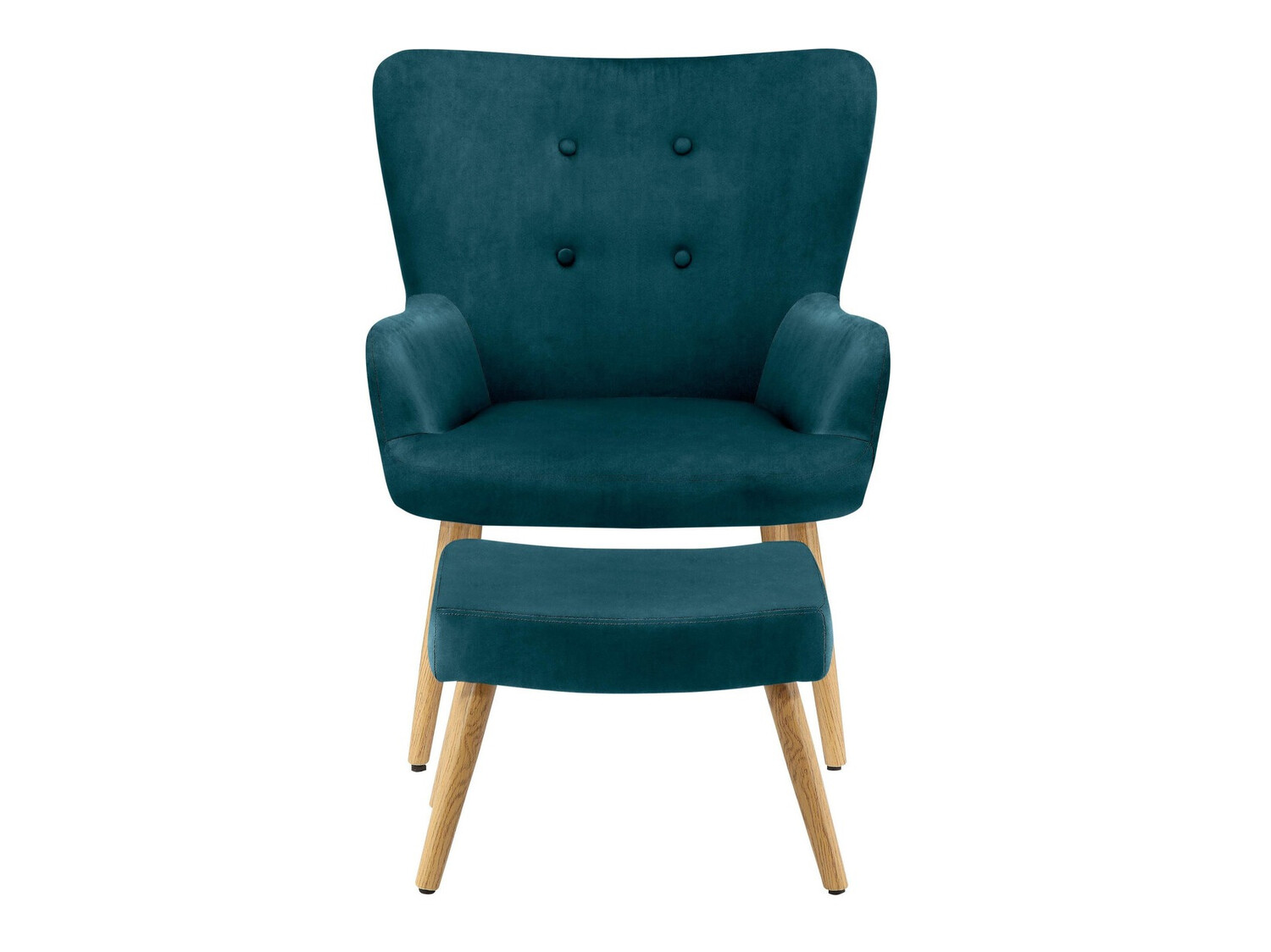 Nojatuoli Denton 304 (Turkoosi + Vaalea puu)