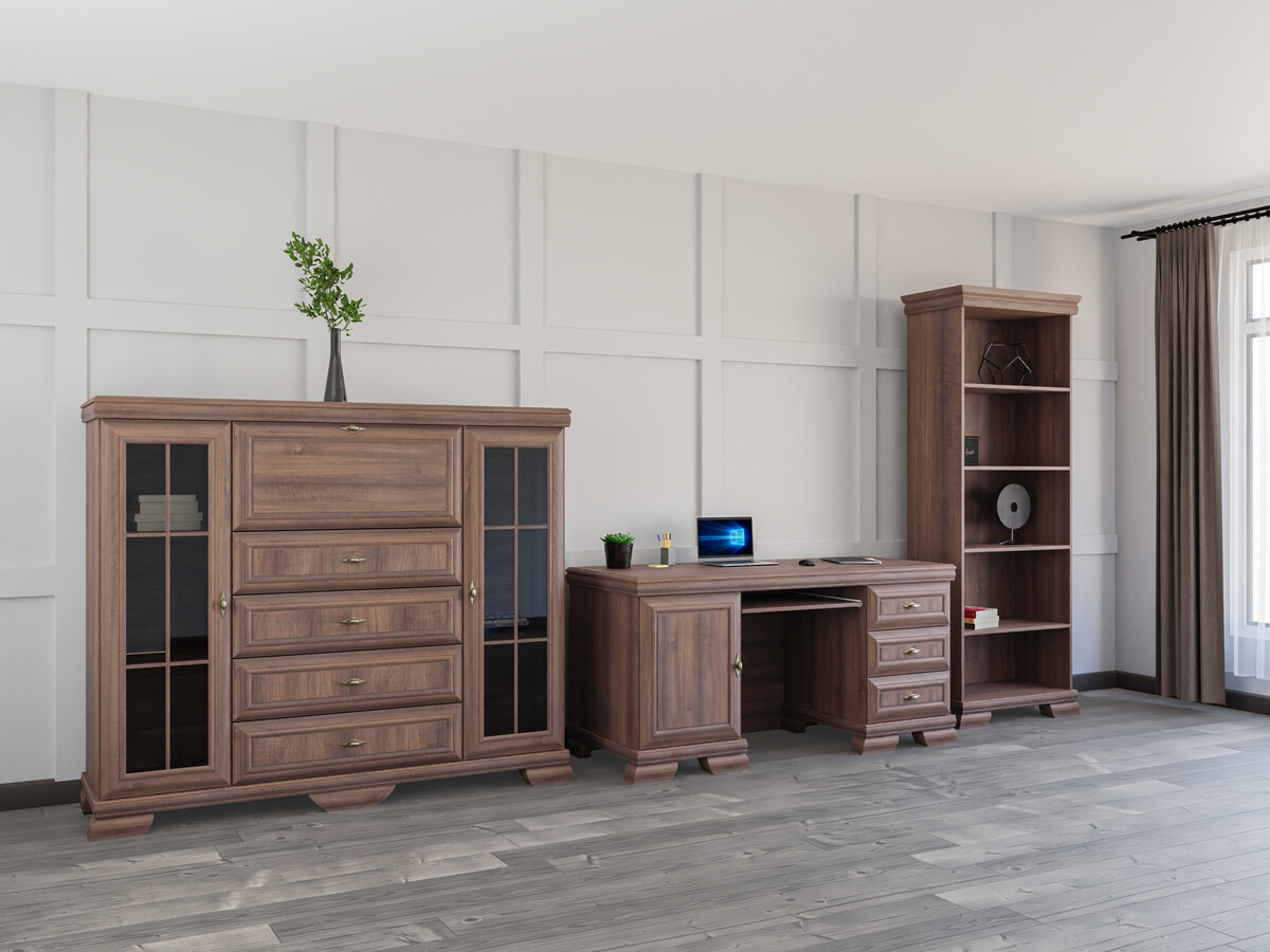 Kotitoimistosetti Salmeru 122 (Samoa King Pähkinä)