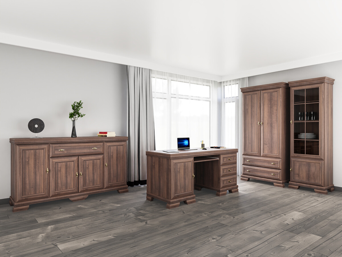 Kotitoimistosetti Salmeru 124 (Samoa King Pähkinä)