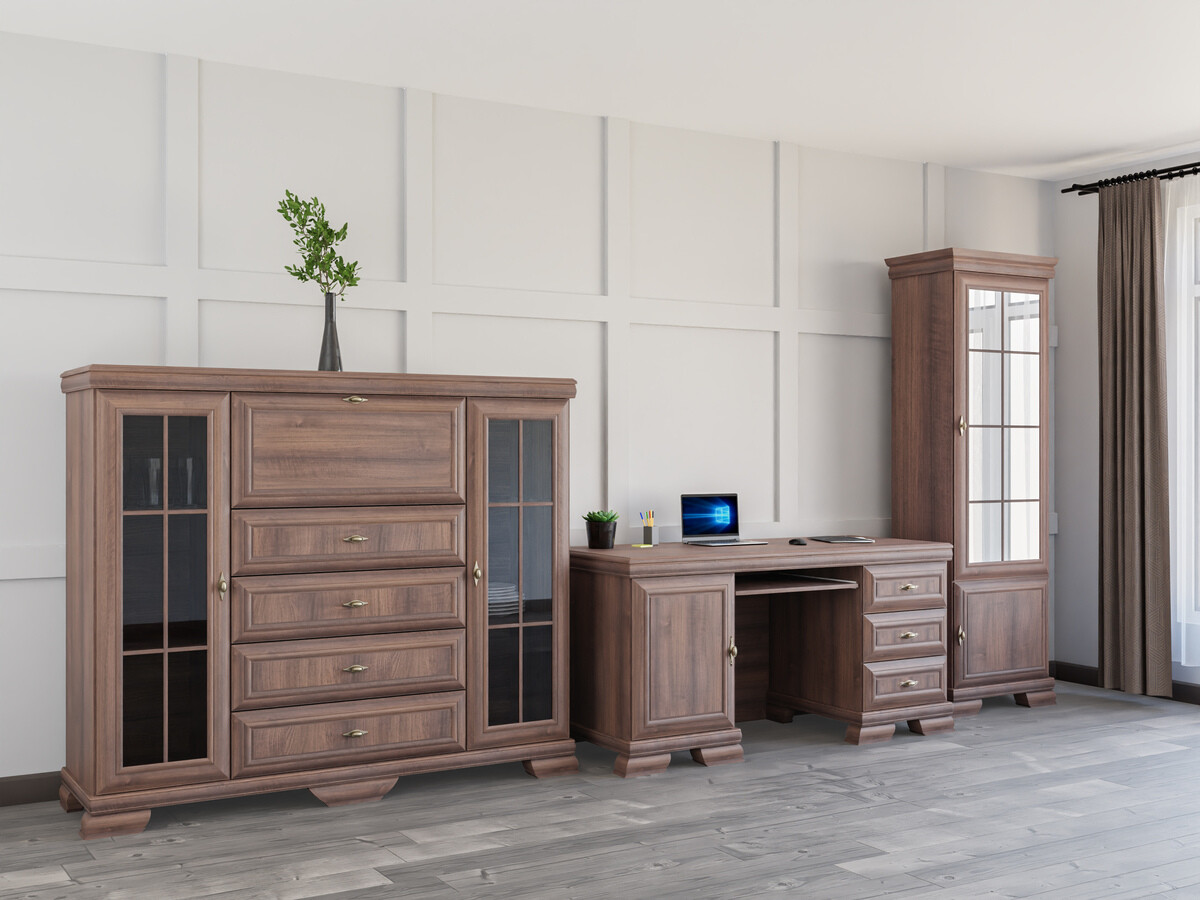 Kotitoimistosetti Salmeru 126 (Samoa King Pähkinä)