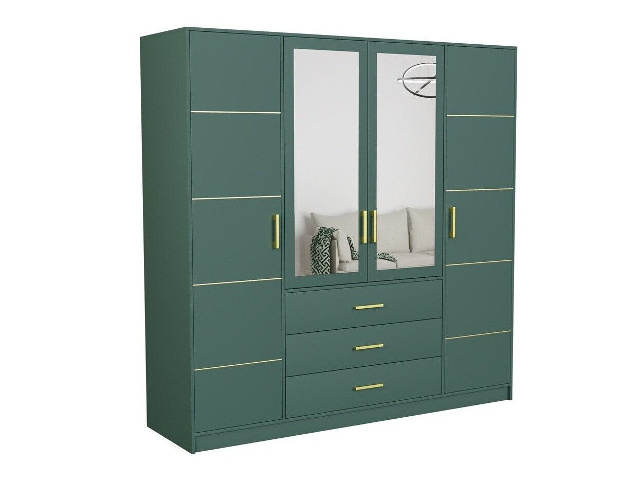 Vaatekaappi Dortivu 115 (Vihreä)