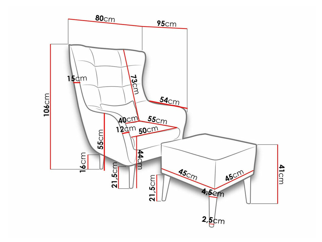 Nojatuoli Comfivo 206 (Kronos 29)