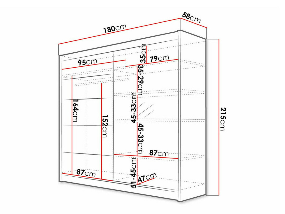 Vaatekaappi Closico Cavaris III (Sonoma-tammi)