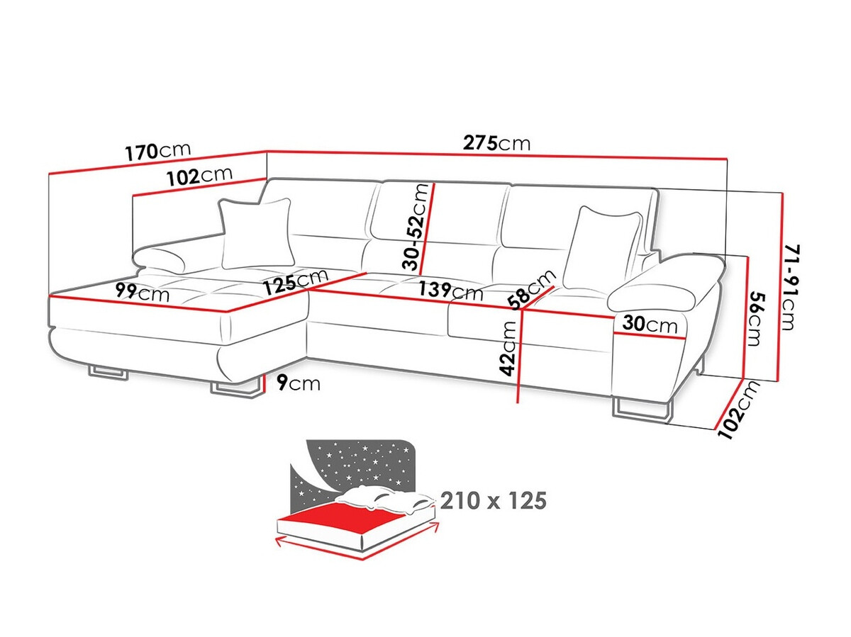 Kulmasohva Comfivo 192 (Uttario Velvet 2979 + Senegal 825)