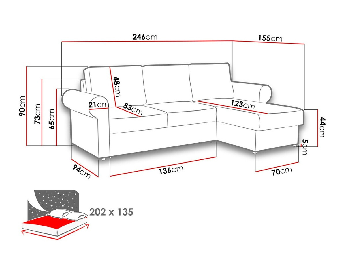 Kulmasohva Columbus 131 (Paros 05)