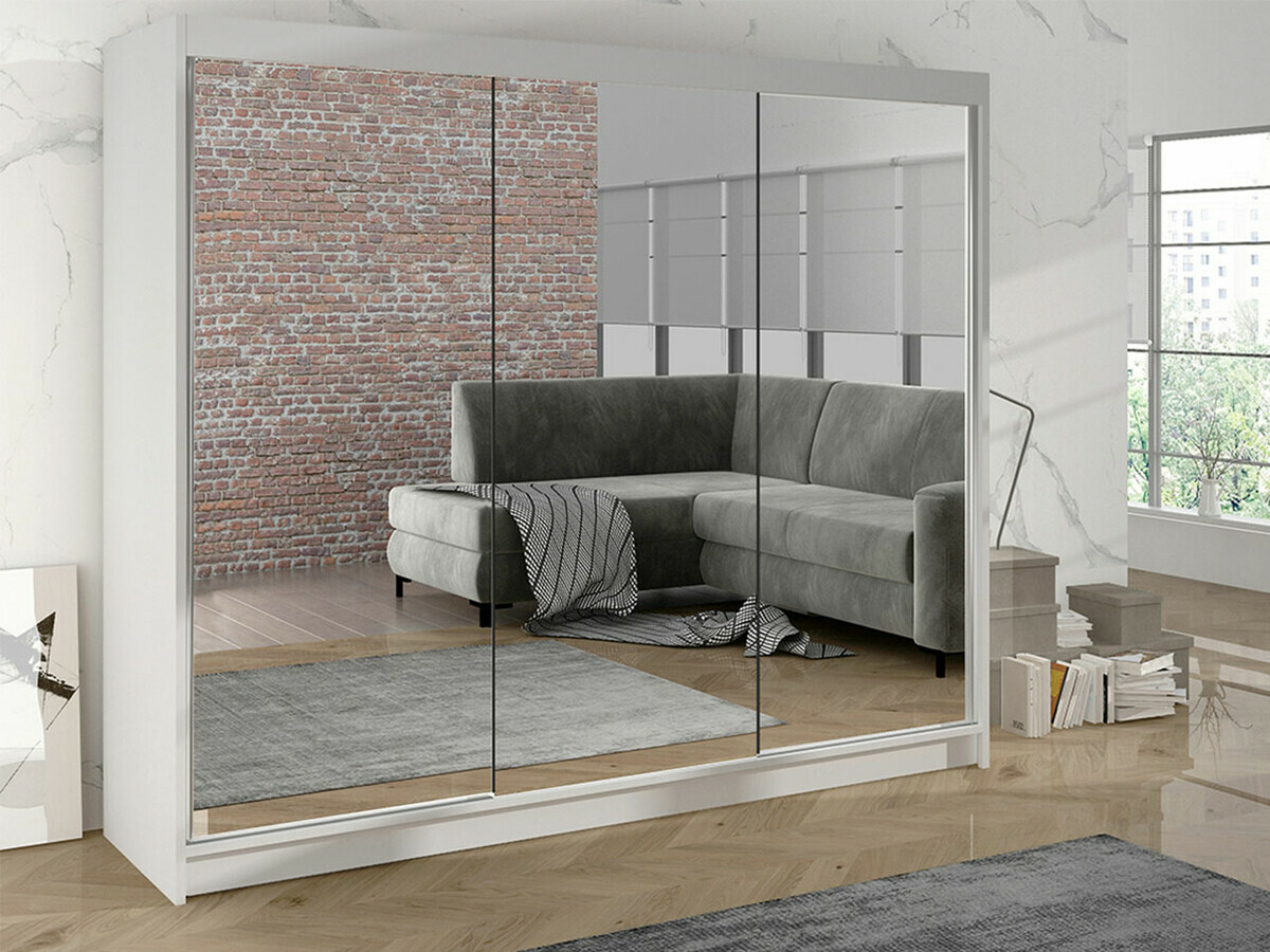 Vaatekaappi Closico 160 (Valkoinen)