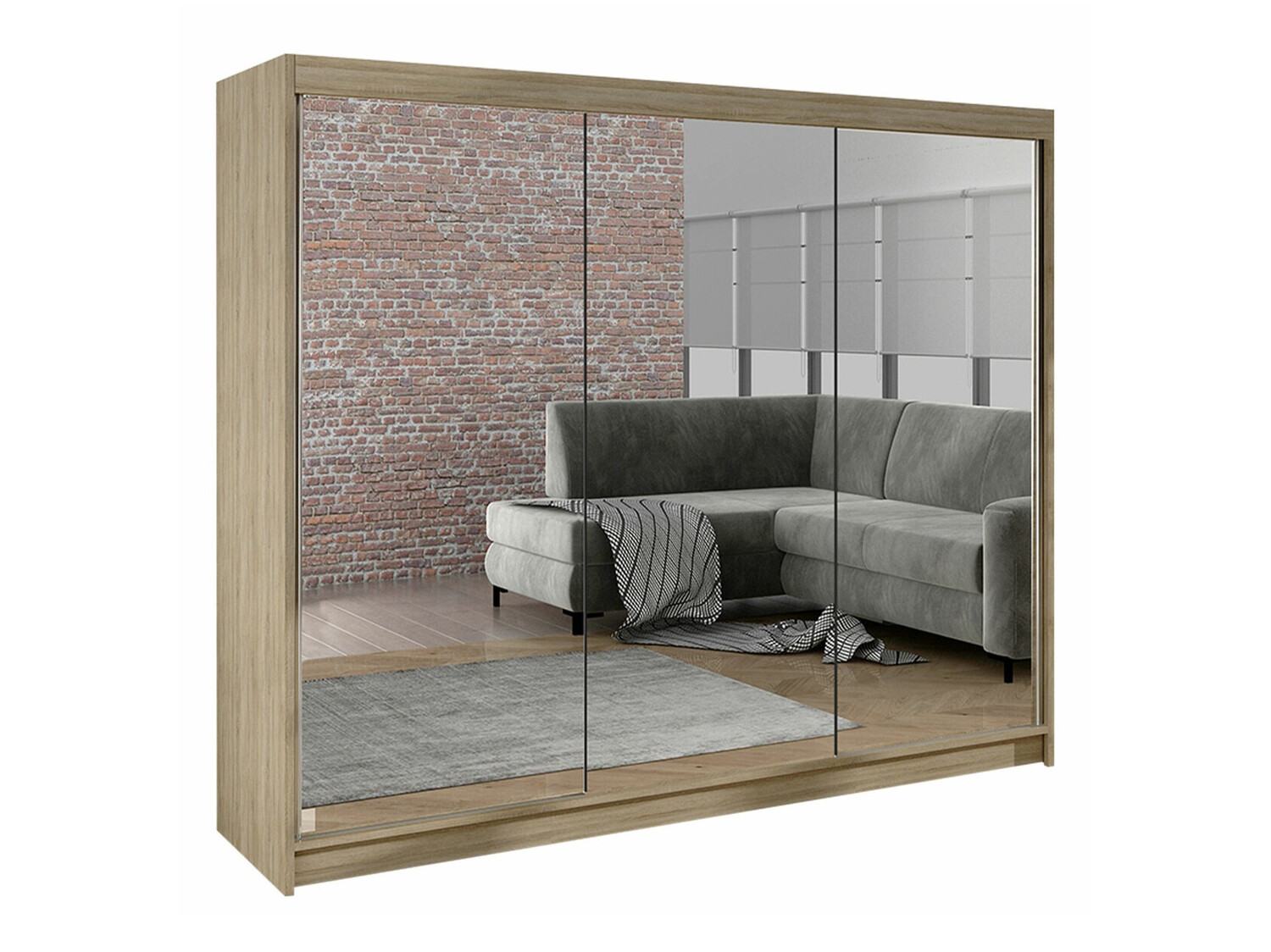 Vaatekaappi Closico Durion III (Sonoma-tammi)