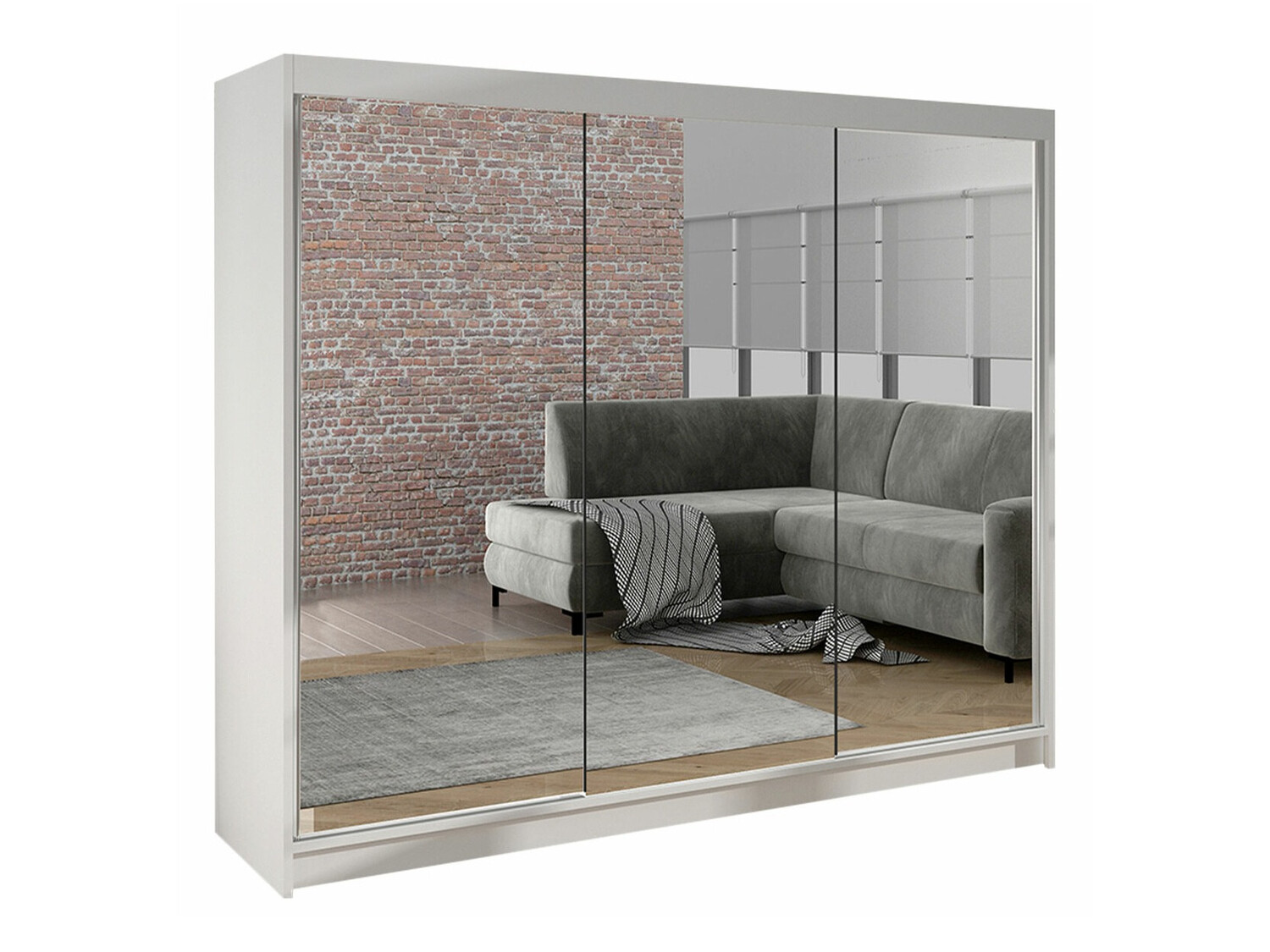 Vaatekaappi Closico Durion III (Valkoinen)