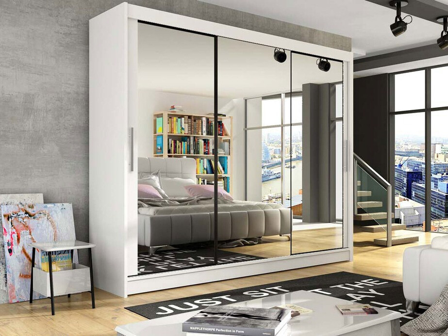 Vaatekaappi Closico Ordo III (Valkoinen)