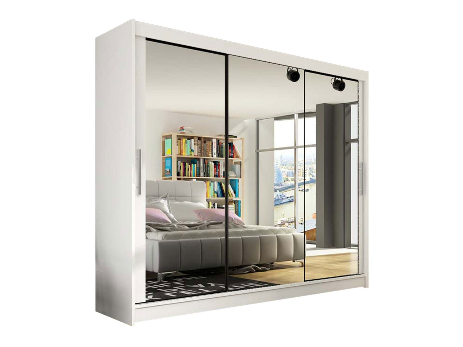 Vaatekaappi Closico Ordo III (Valkoinen)