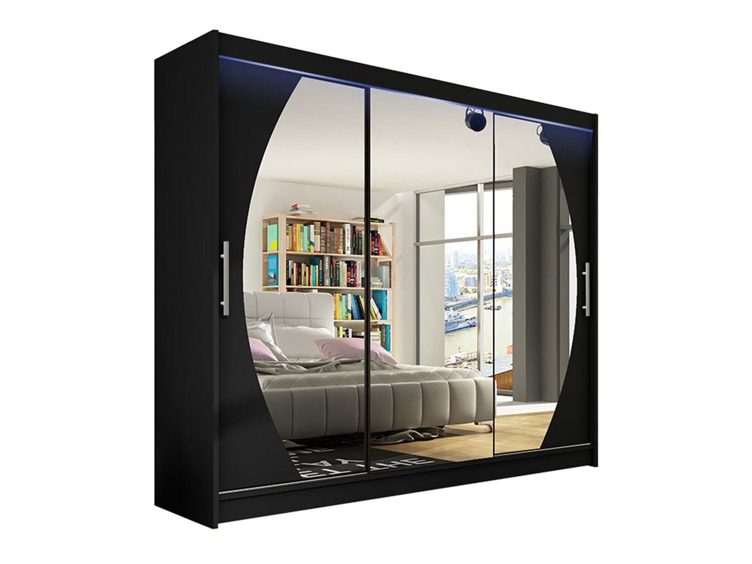 Vaatekaappi Closico Ordo V (Musta)