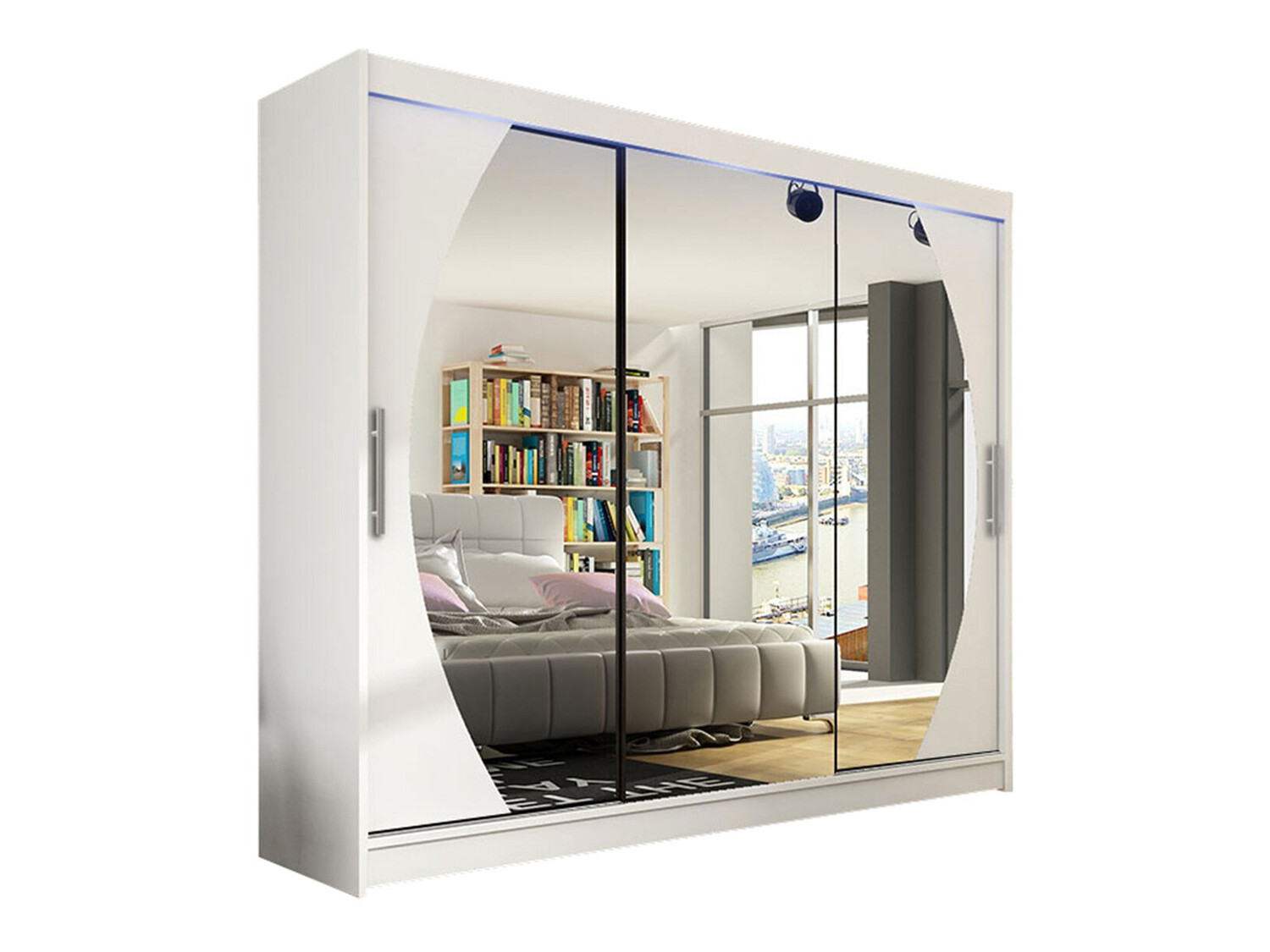 Vaatekaappi Closico Ordo V (Valkoinen)