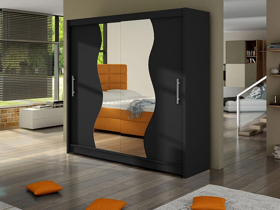 Vaatekaappi Closico 126 (Musta)