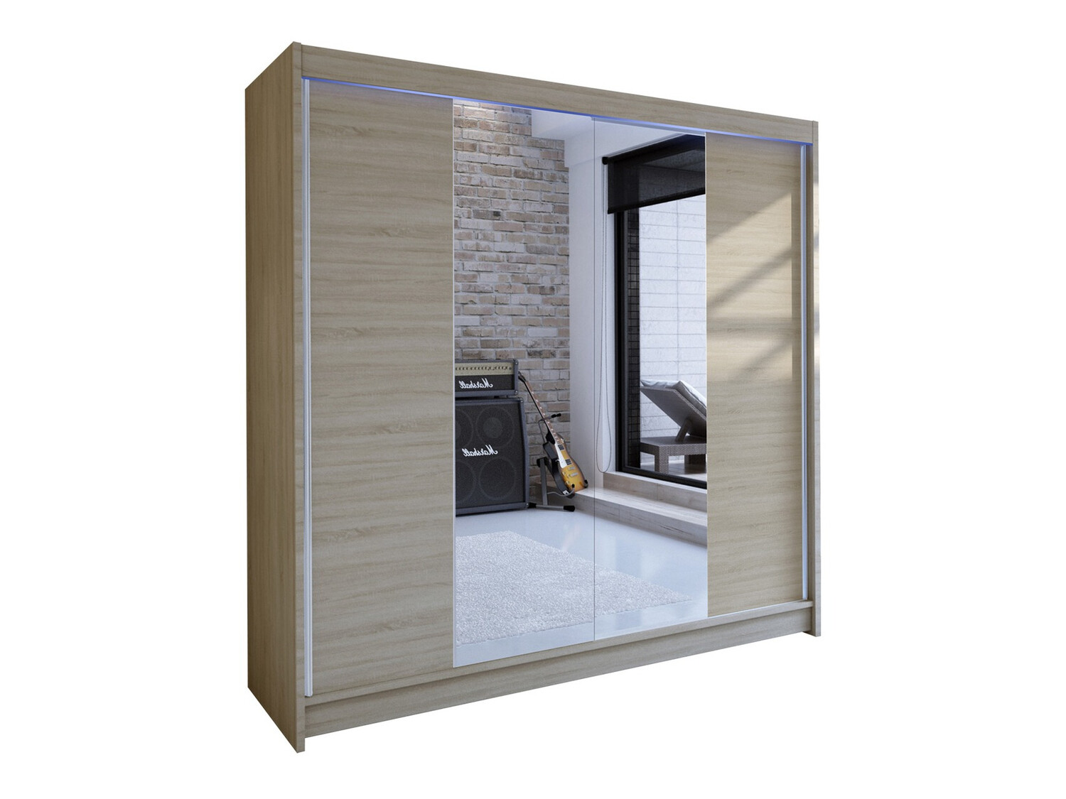 Vaatekaappi Closico Cavaris II (Sonoma-tammi)