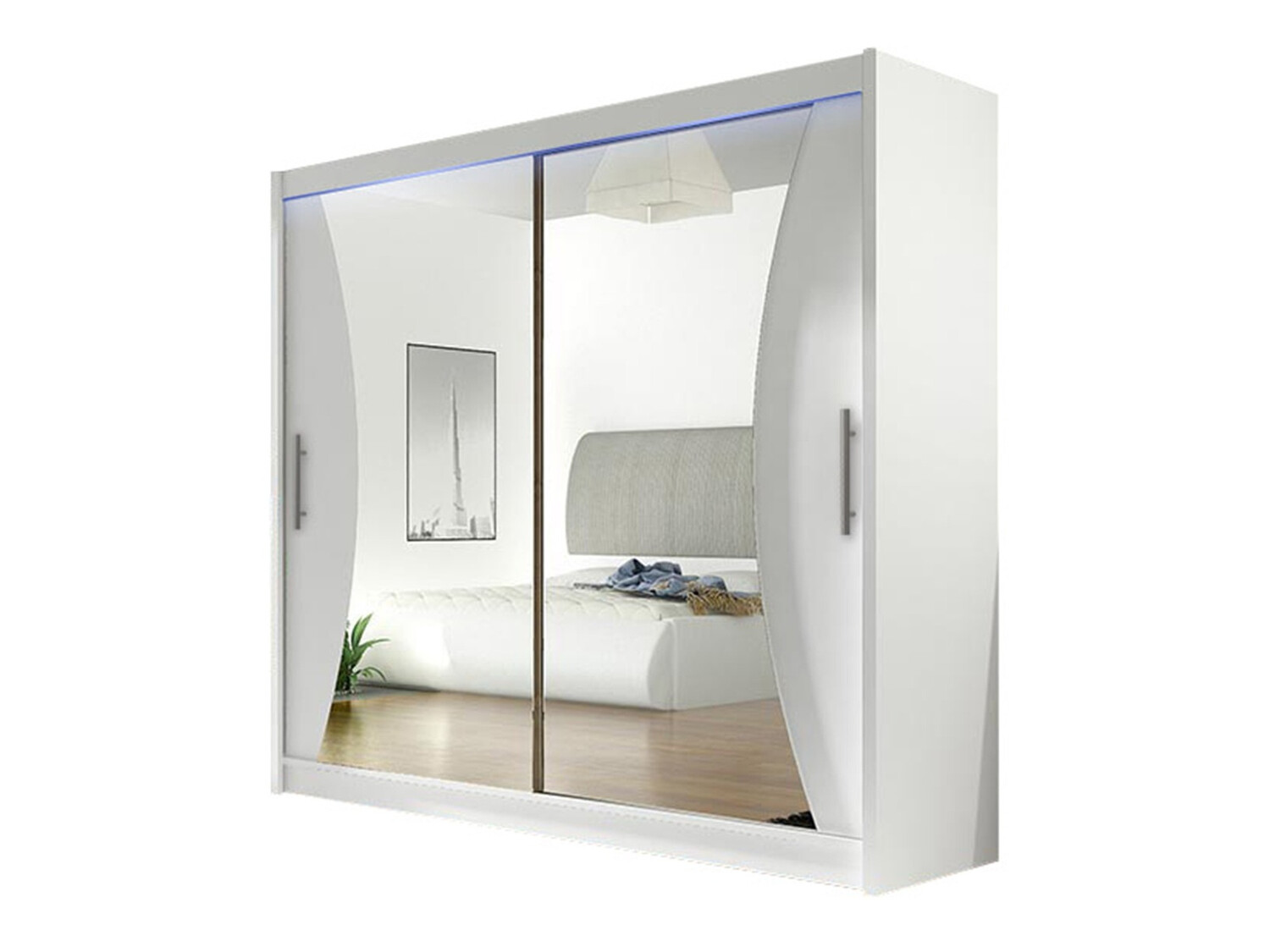 Vaatekaappi Closico Pallor V (Valkoinen)