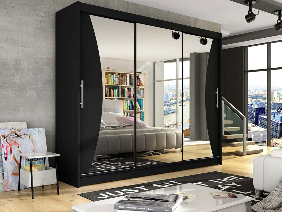 Vaatekaappi Closico 120 (Musta)