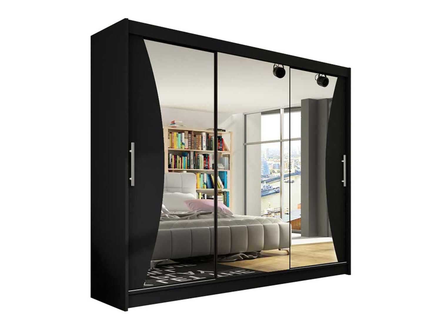 Vaatekaappi Closico Ordo IV (Musta)