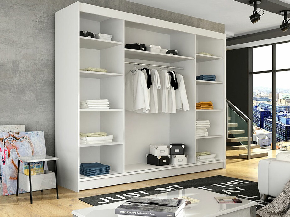 Vaatekaappi Closico Ordo IV (Valkoinen)