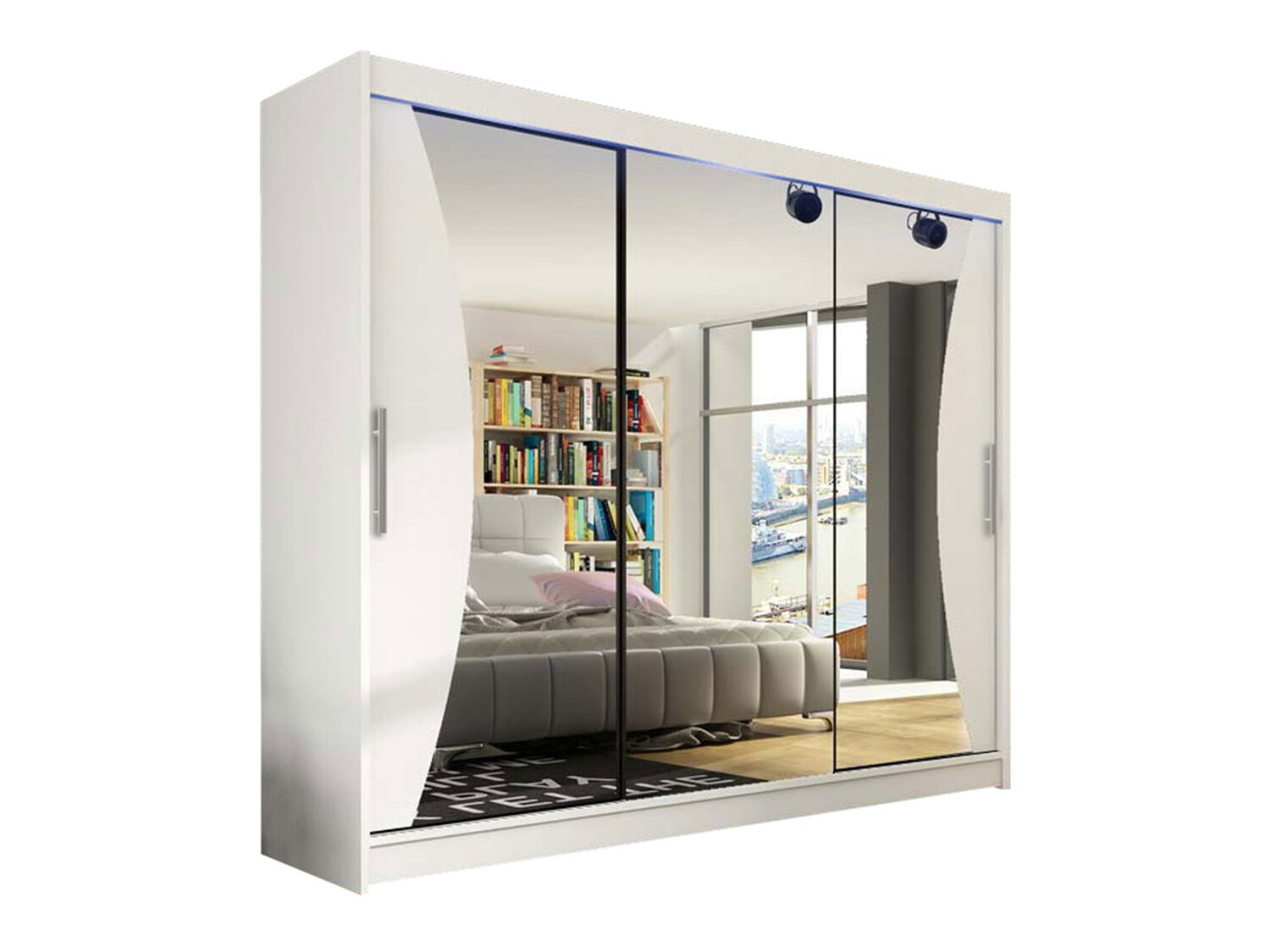 Vaatekaappi Closico Ordo IV (Valkoinen)