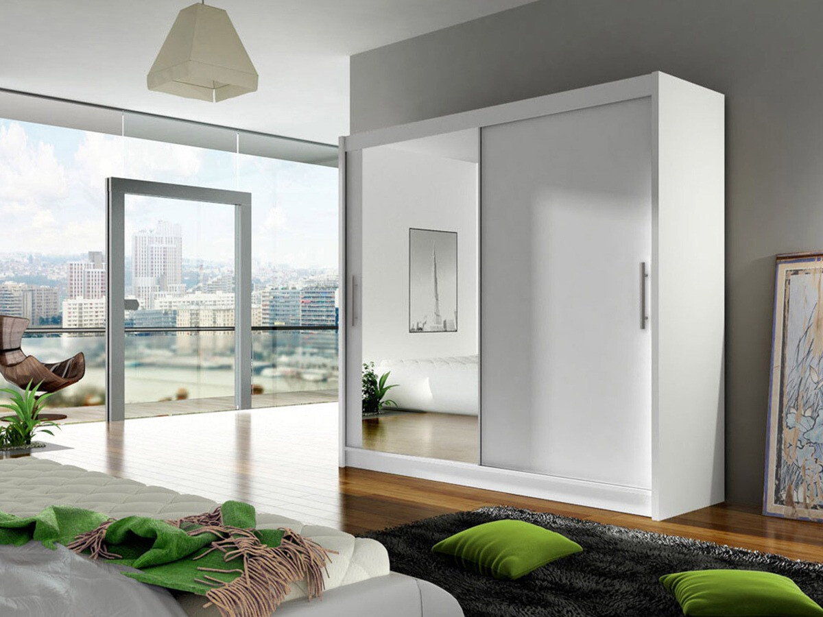 Vaatekaappi Closico Pallor VI (Valkoinen)