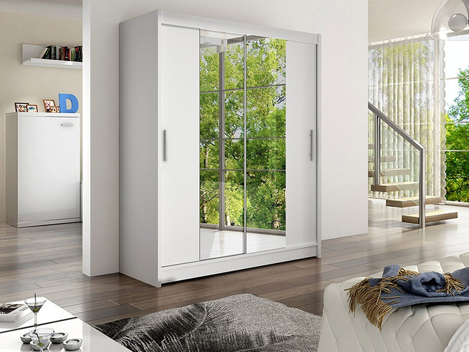 Vaatekaappi Closico 132 (Valkoinen)