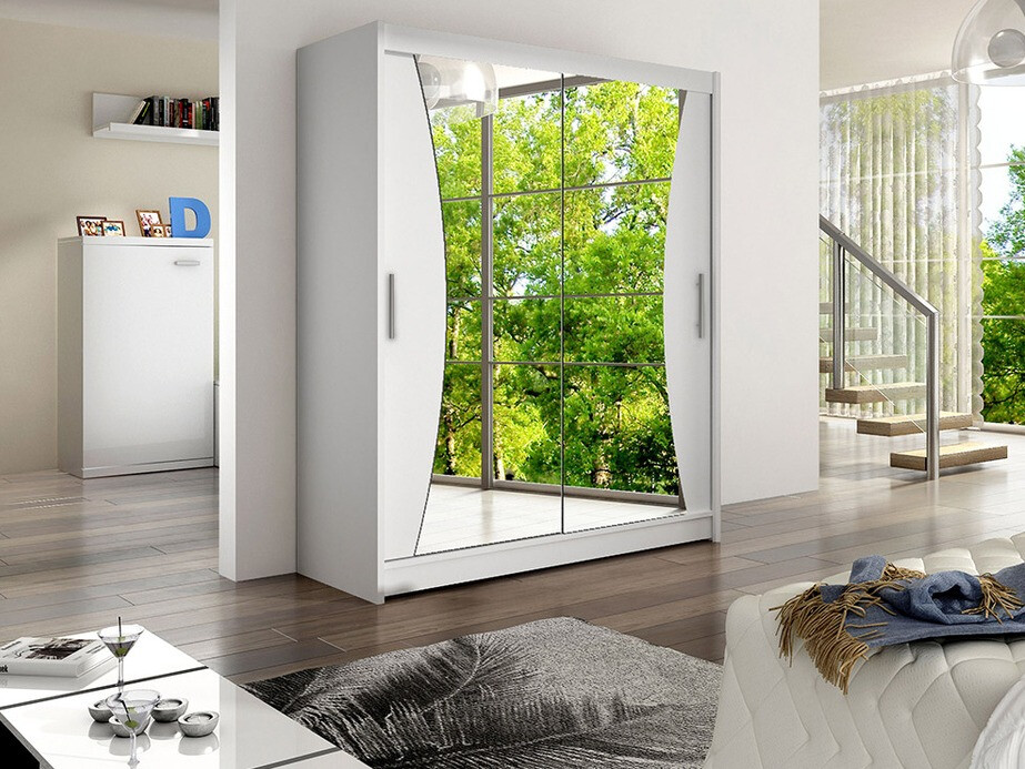 Vaatekaappi Closico 116 (Valkoinen)