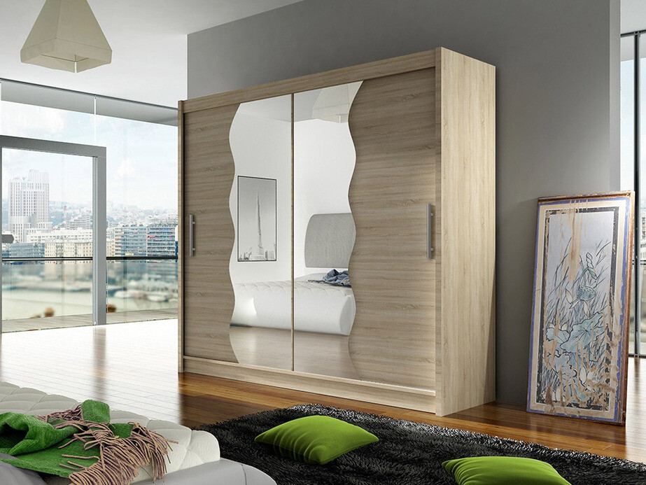 Vaatekaappi Closico 125 (Sonoma-tammi)