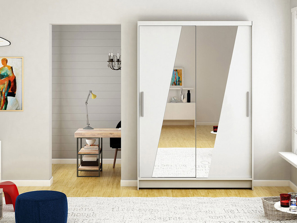 Vaatekaappi Closico 152 (Valkoinen)