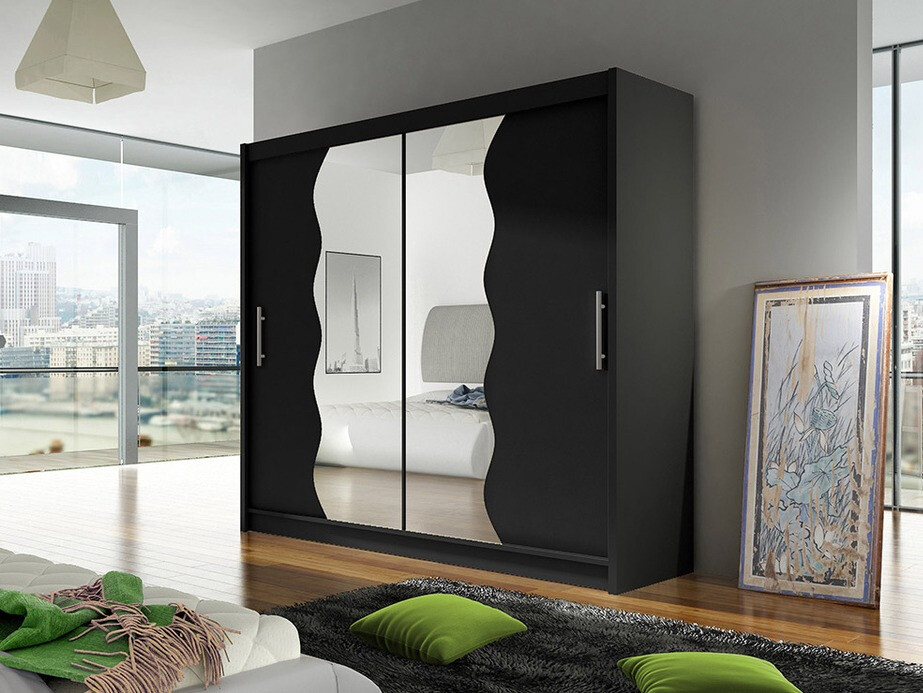 Vaatekaappi Closico Pallor X (Musta)