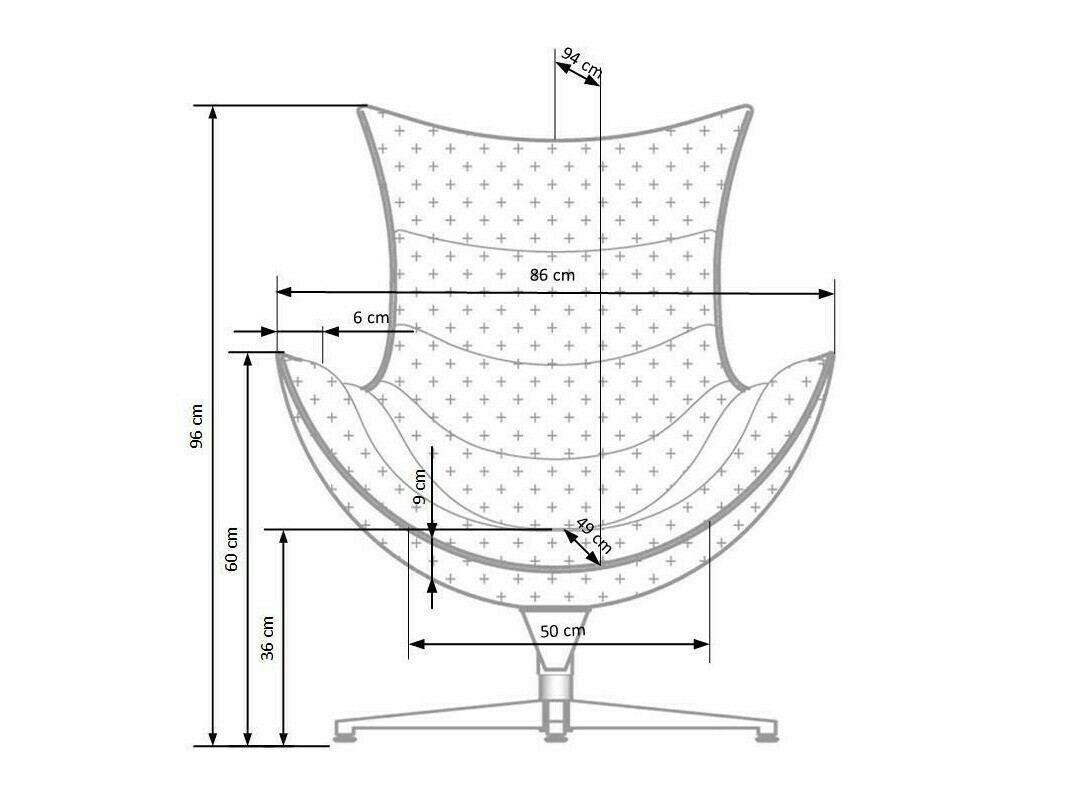 Nojatuoli Houston Laetus (Ruskea)