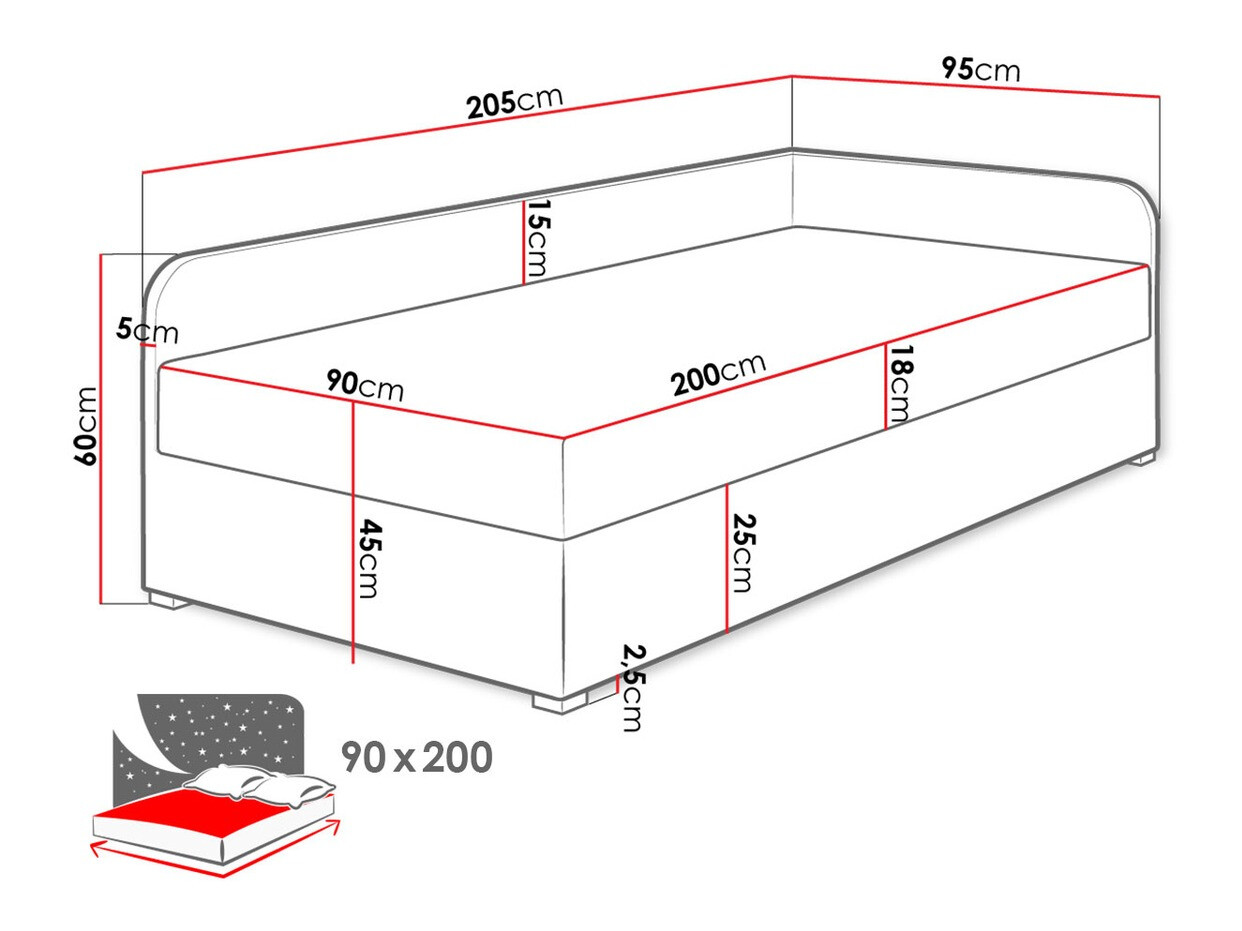 Sänky Noma (Lux 23 + Lux 06)