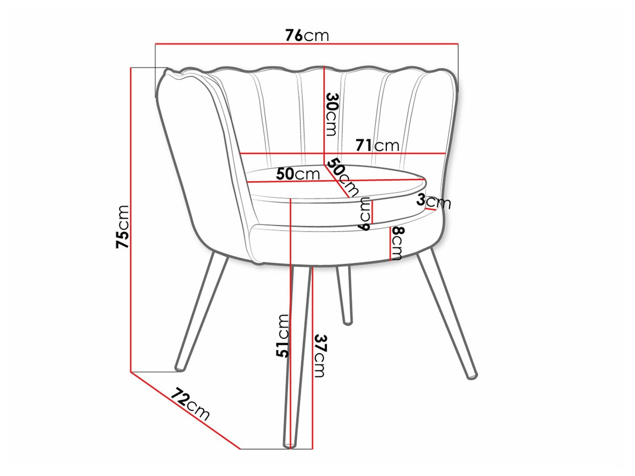 Nojatuoli Comfivo Univae (Harmaa + Kultainen)