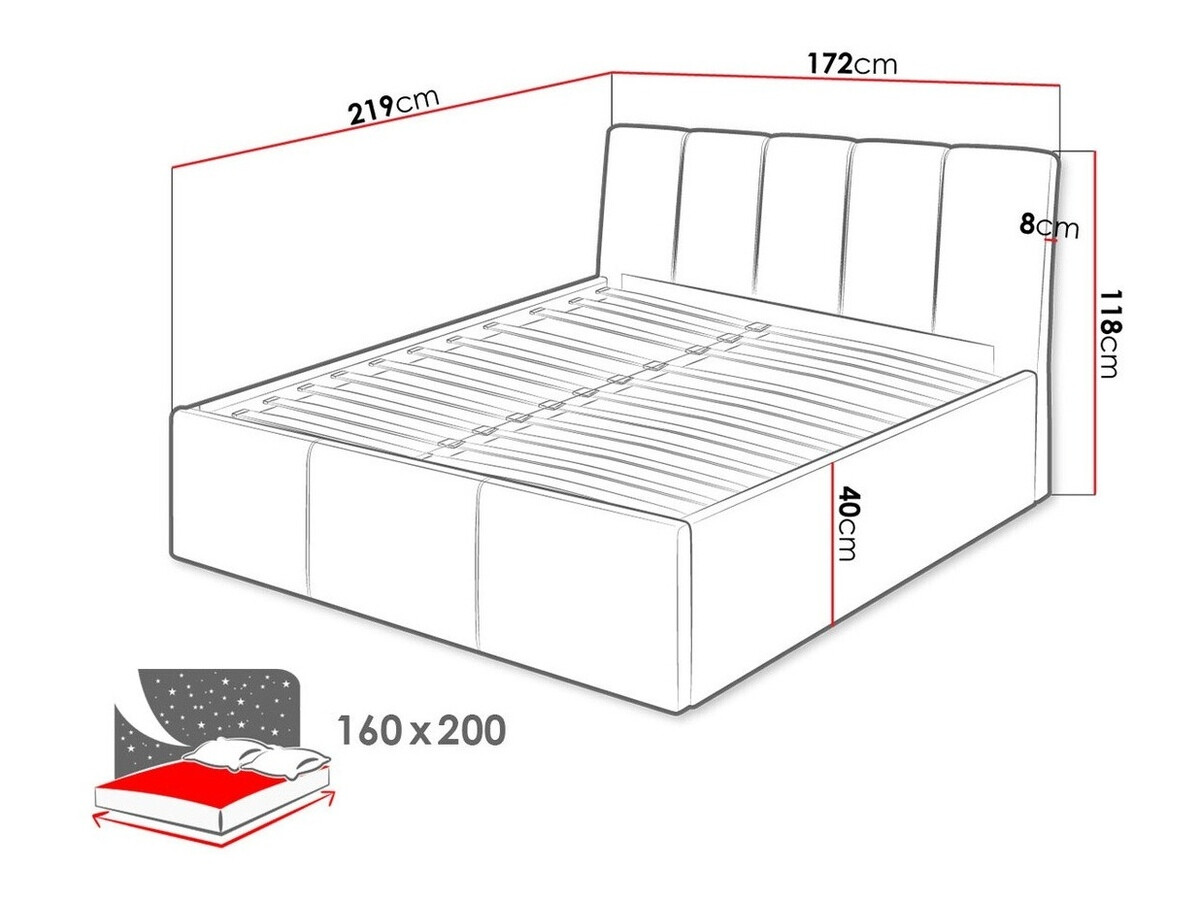 Sänky ComfiDream Lumora (Fresh 01)