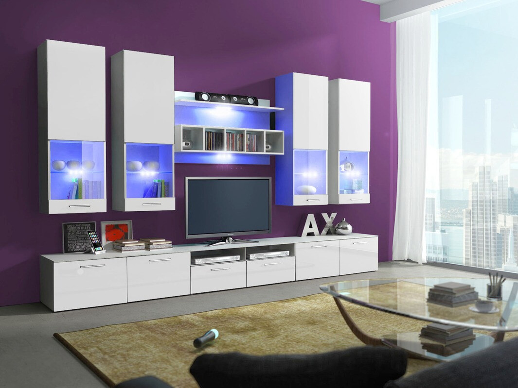 Olohuonesetti Caelum (Valkoinen + Kiiltävä valkoinen)