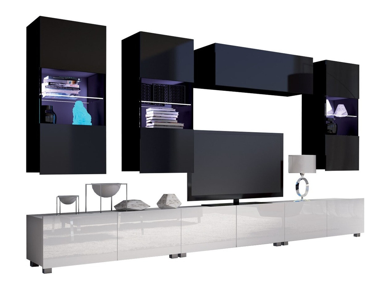 Olohuonesetti Remus XI (Valkoinen + Kiiltävä valkoinen + Musta + Kiiltävä musta)