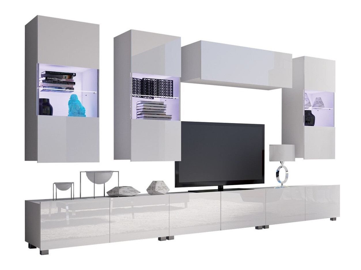 Olohuonesetti Remus XI (Valkoinen + Kiiltävä valkoinen)