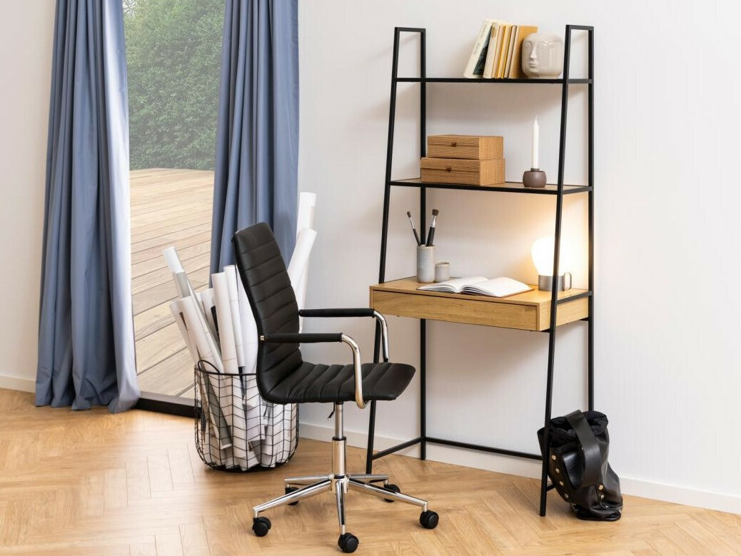 Työpöytä Norsica Sevferi 163 (Villi tammi + Musta)