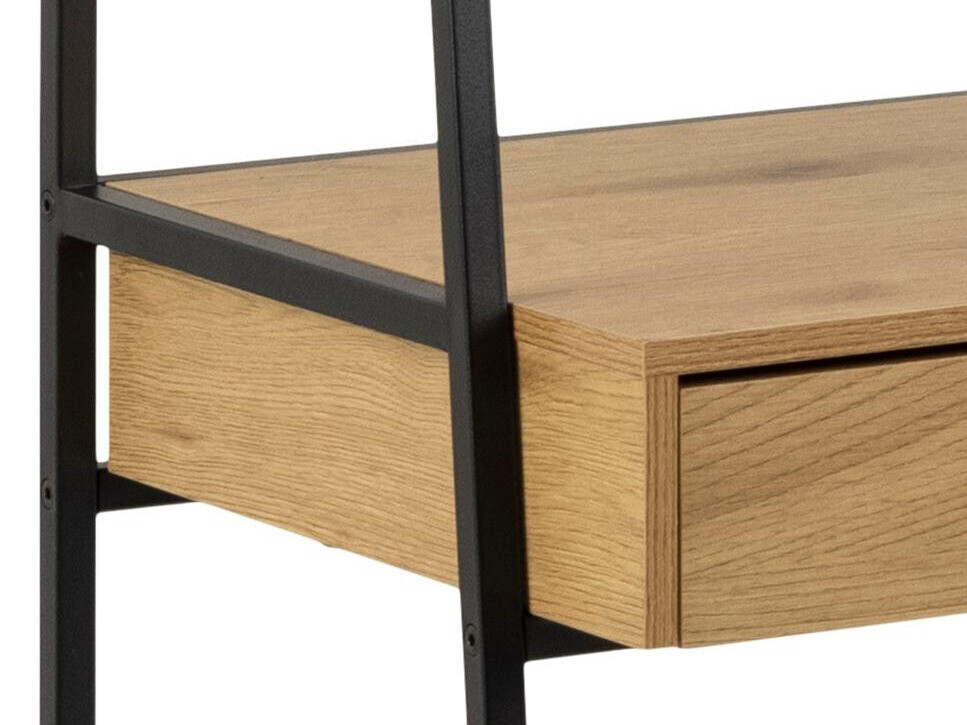 Työpöytä Norsica Sevferi 163 (Villi tammi + Musta)