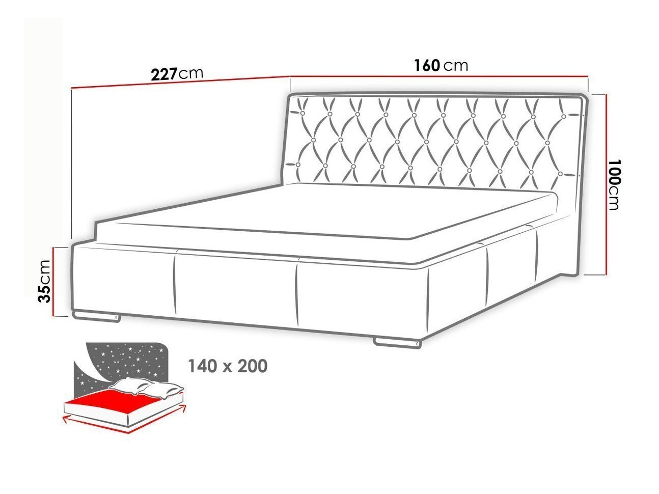 Sänky Templum (Soft 017)