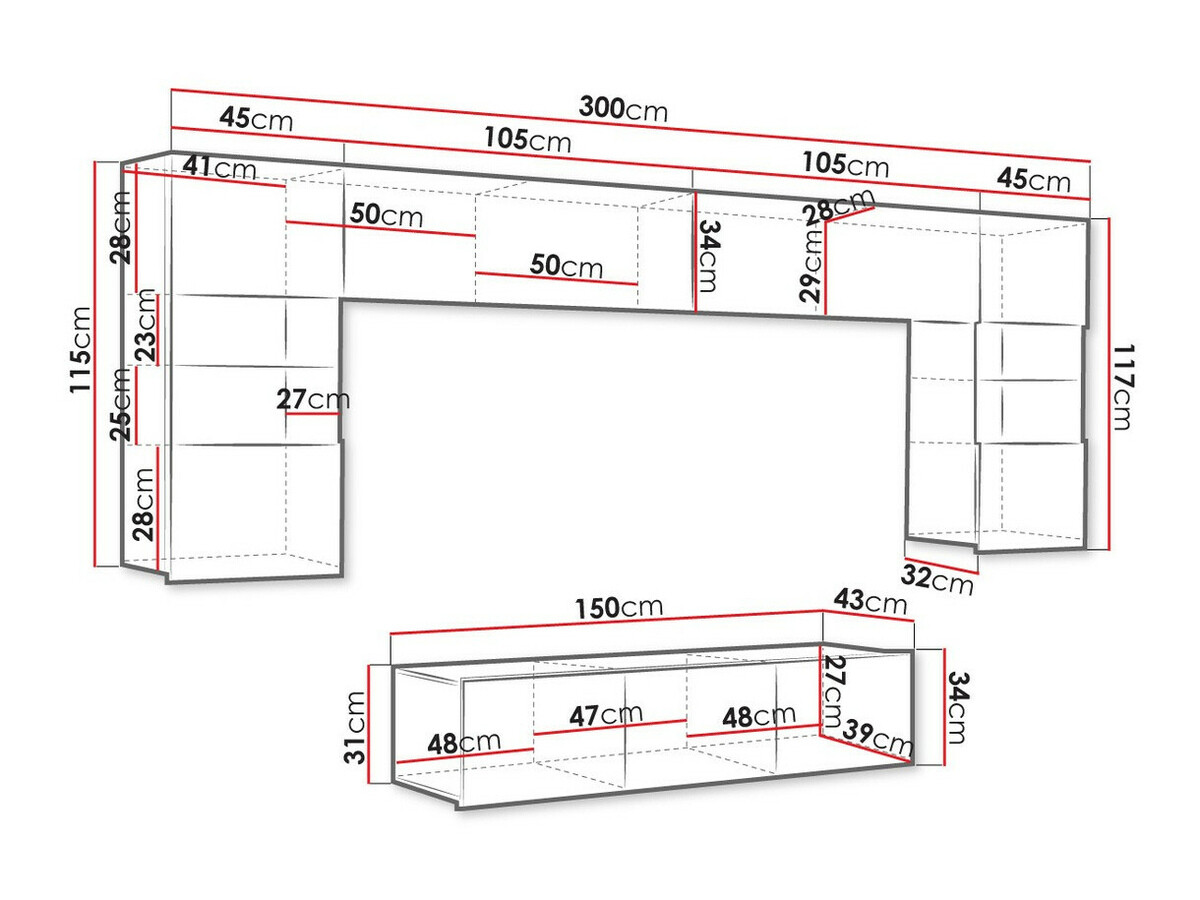 Olohuonesetti Tivdalu 106 (Musta)