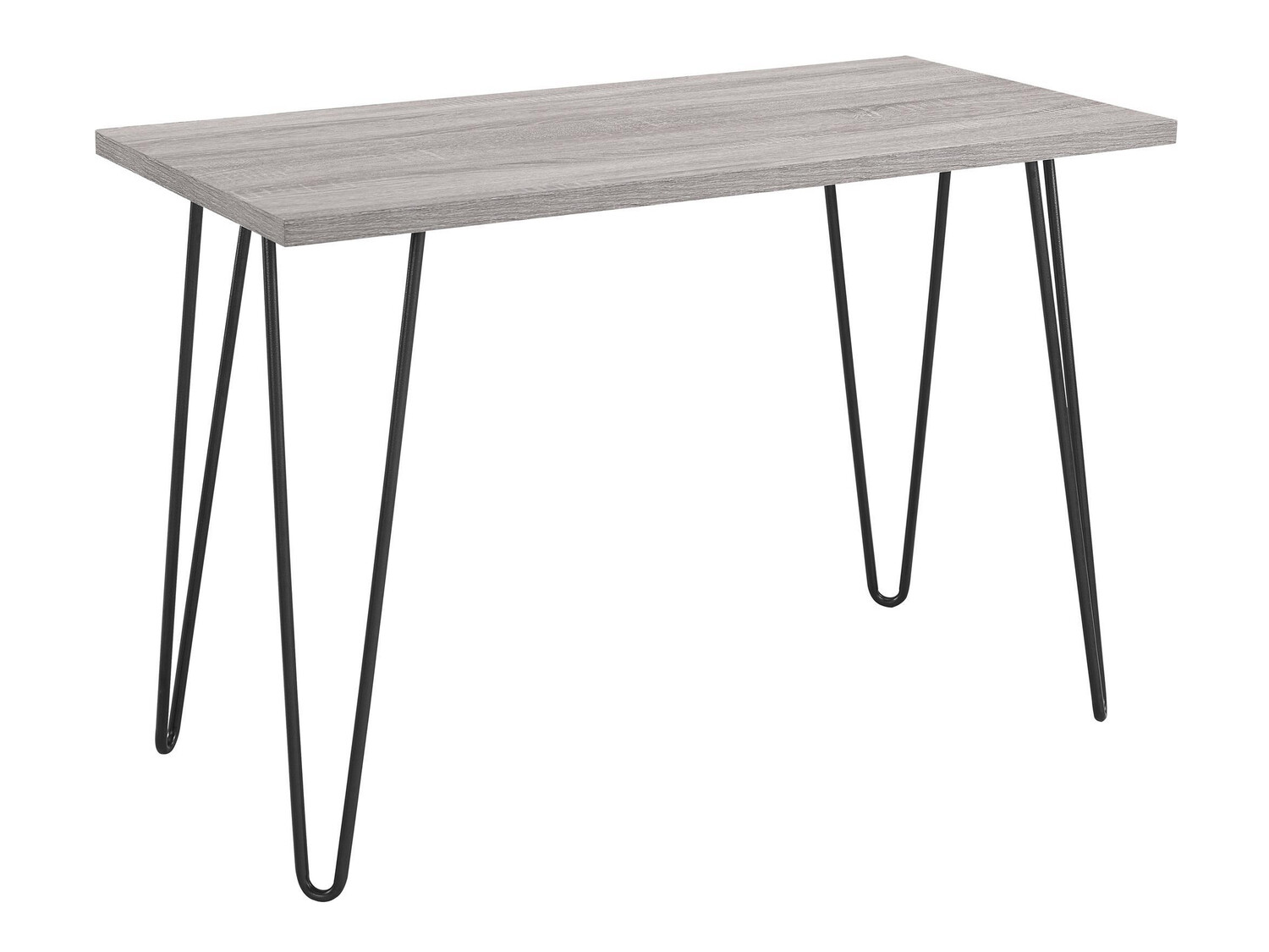 Työpöytä Nutive 102 (Vaalea tammi + Musta)