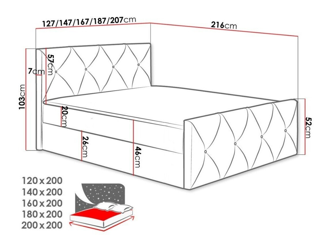 Jenkkisänky Litus I (Mono 242)
