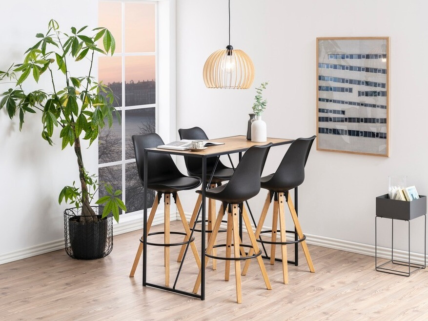 Baaripöytä Norsica Sevferi 162 (Musta + Villi tammi)