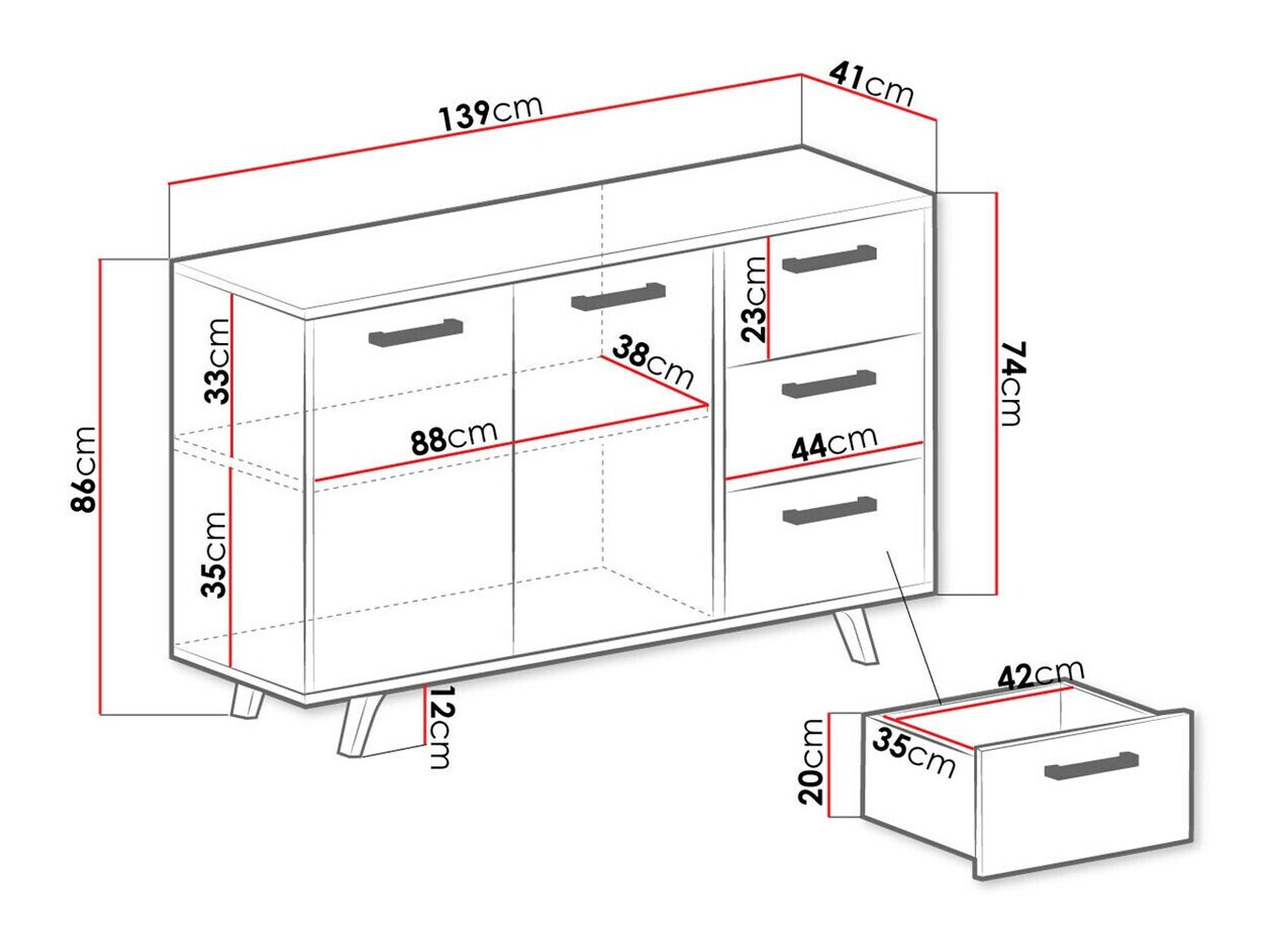 Lipasto Rosa (Sininen + Kultainen)