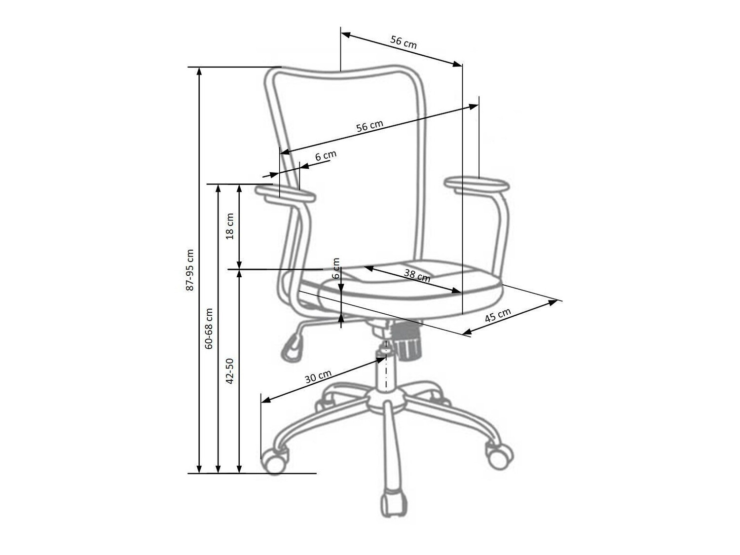 Lasten tuoli Houston 207 (Pinkki + Harmaa)