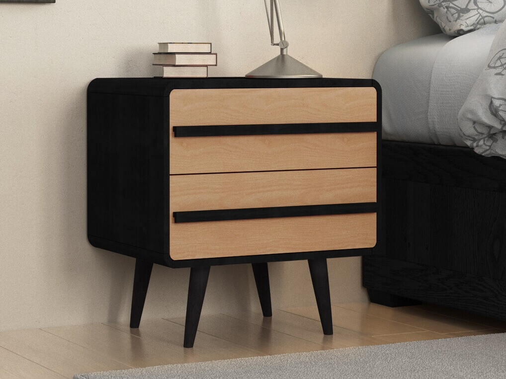 Yöpöytä Denton 567 (Musta + Tammi)