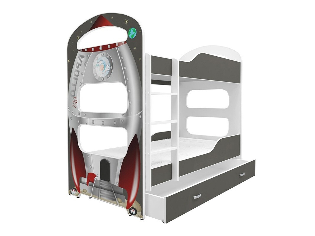 Kerrossänky Aurora 116 (Valkoinen + Harmaa)